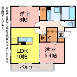 コンフォート（東幸町）の物件間取画像